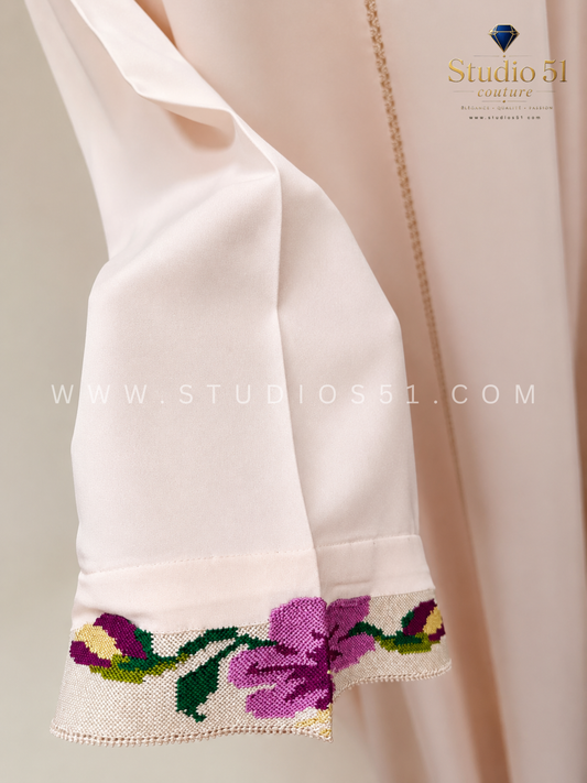 Jelaba couleur rose bébé