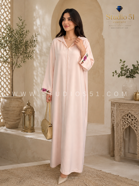 Jelaba couleur rose bébé